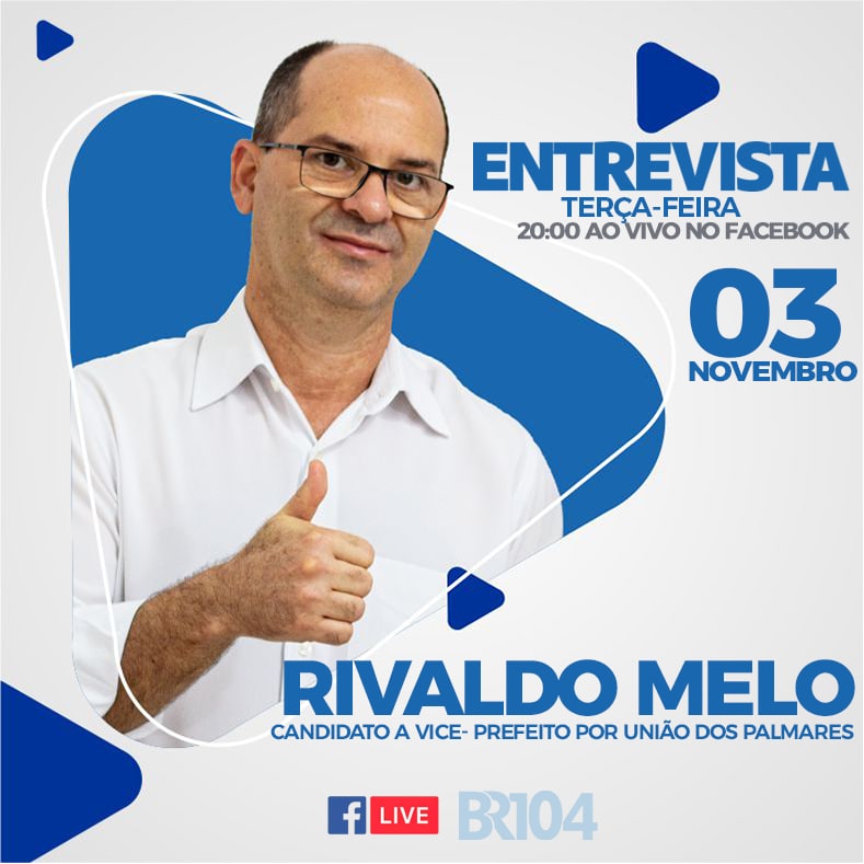 Dr. Rivaldo Melo (PMN) será o primeiro a participar da série de entrevistas — © BR104