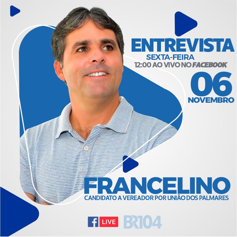 Francelino participa da sabatina do BR104 desta sexta-feira (6) — © Divulgação
