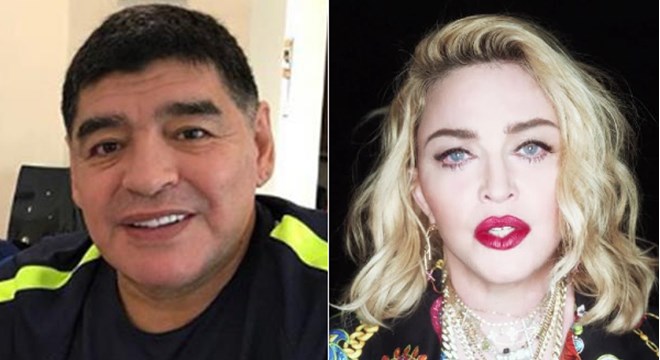 Maradona e Madonna — © Reprodução