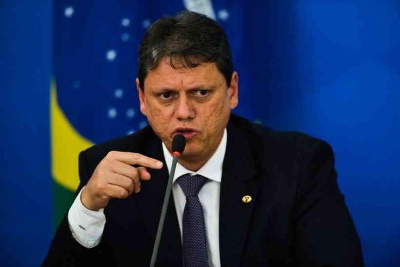 Ministro da Infraestrutura, Tarcísio Gomes de Freitas — © Agência Brasil