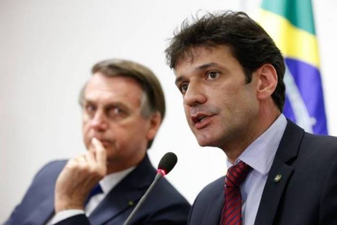 Bolsonaro e Marcelo Álvaro Antônio — © Reprodução