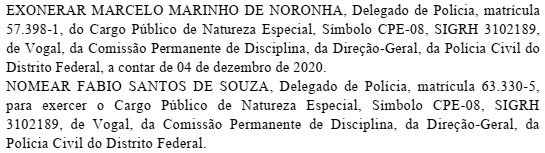 Delegado é exonerado