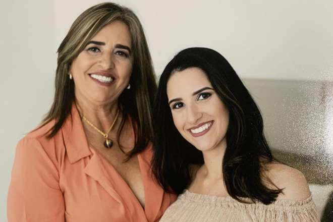 Eliane do Globo e sua filha, Karol Omena