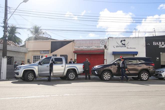 Gaesf cumpre mandado em cartório de União dos Palmares (foto: 02/12/2020) — © Rayanne Rodrigues/BR104