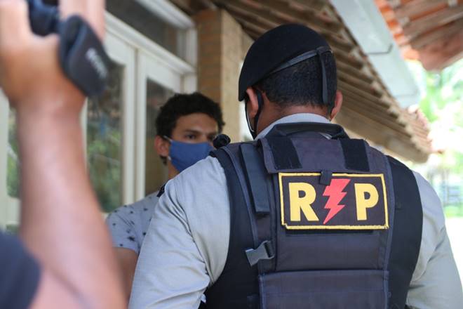 Polícia Militar esteve no local — © Rayanne Rodrigues/BR104
