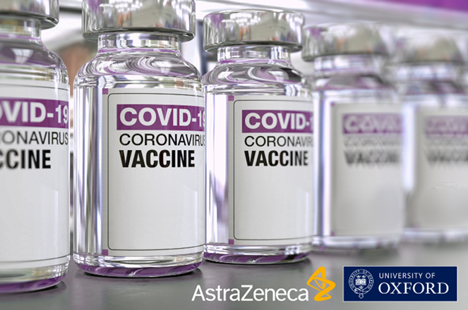 Ampolas da vacina contra covid-19 da AstraZeneca/Oxford — © Divulgação