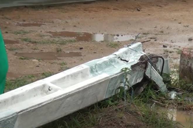 Chuva derruba postes e deixa moradores sem energia em União dos Palmares