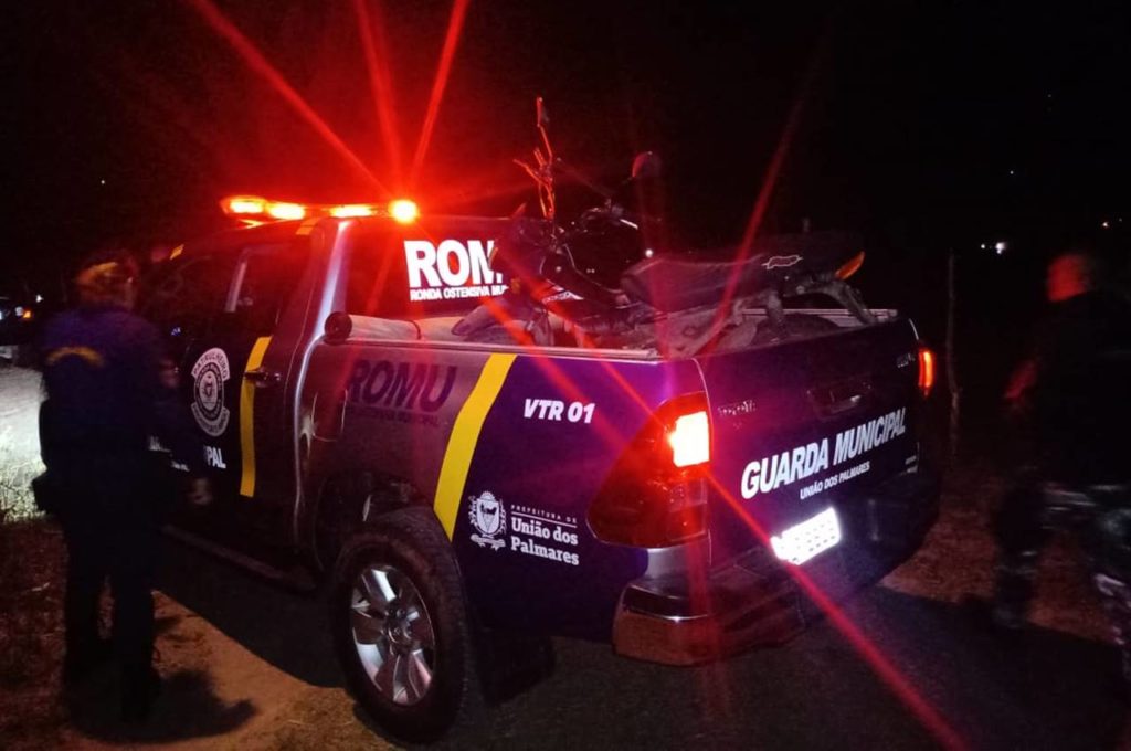 Guarda Municipal encontra moto abandonada em estrada vicinal em União dos Palmares