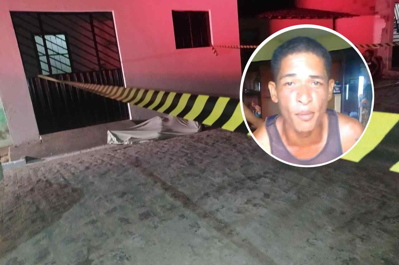 Homem assassinado no povoado Santa Fé - @Izael Nascimento