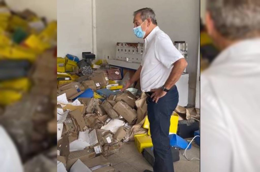 Ronaldo Lessa flagra milhares de documentos abandonados em visita a órgão público de Maceió