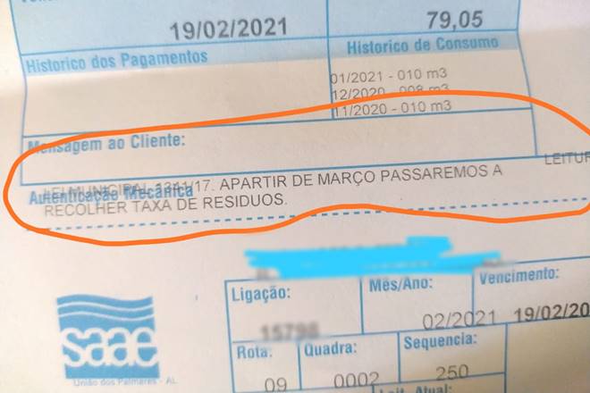 SAAE vai começar a cobrar taxa de lixo a partir de março