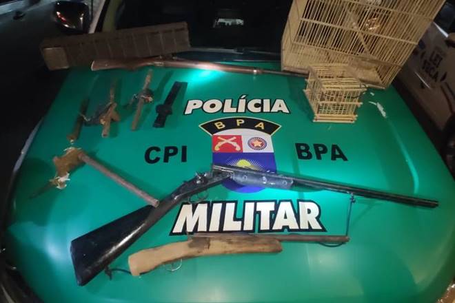 Material apreendido na Barra de Santo Antonio — © BPA