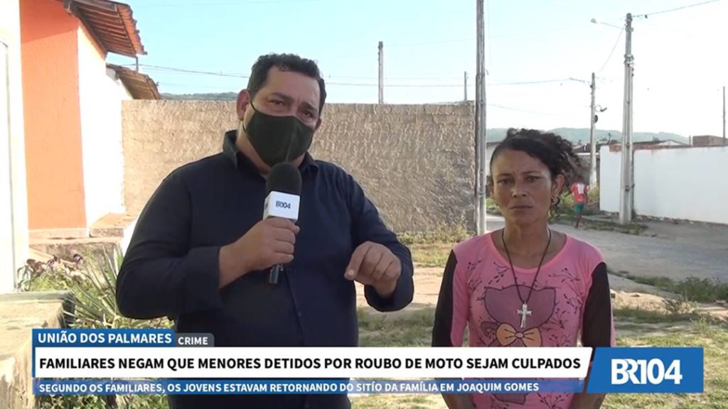 Familiares de adolescentes detidos por roubo em União dos Palmares negam crime