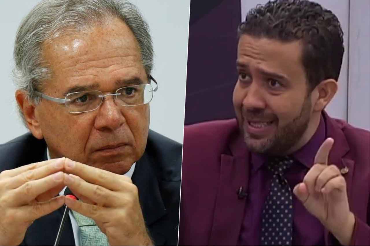 Paulo Guedes e Andre Janones