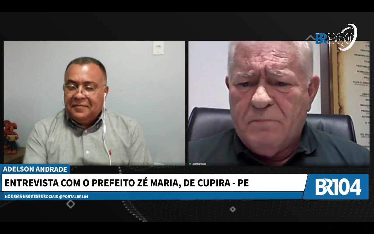 Adelson Andrade e Zé Maria, prefeito de Cupira – © BR3160