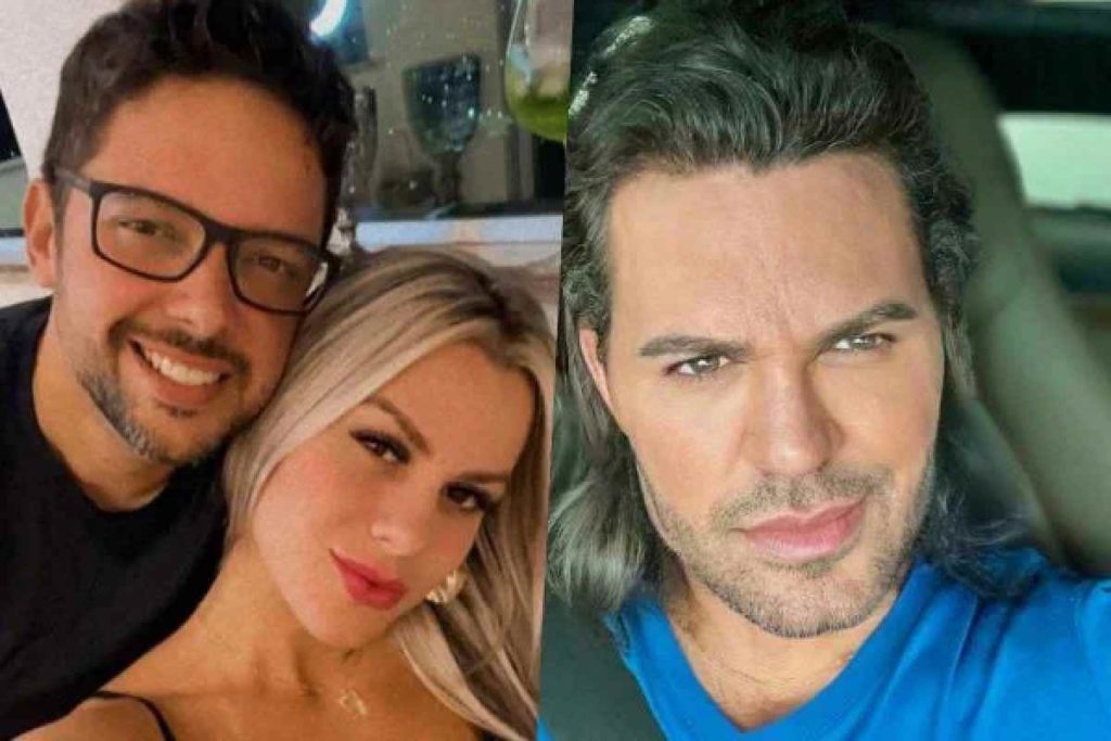 Eduardo Polasreli e Mariana Polastreli ao lado de Eduardo Costa. Foto: Reprodução da internet)