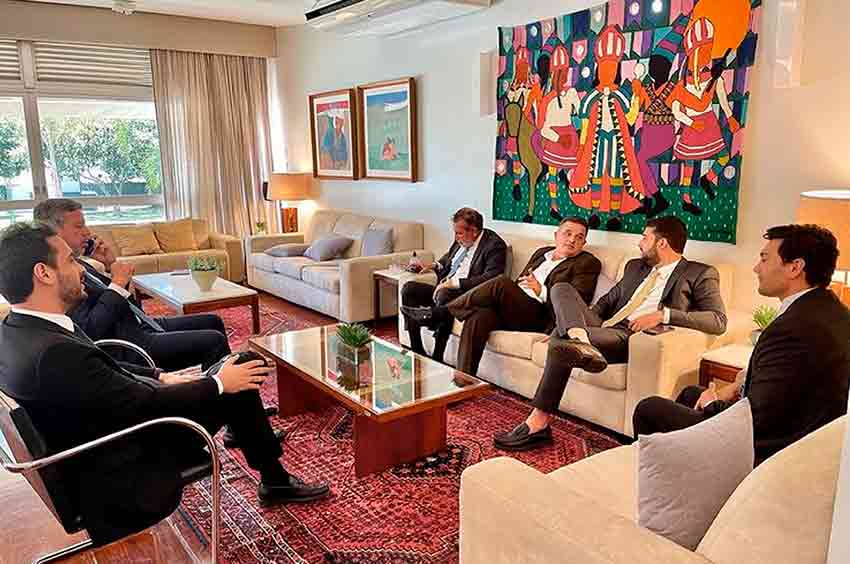 Arthur Lira recebe prefeitos do MDB de Alagoas em Brasília