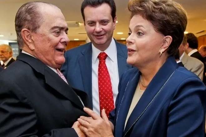 João Lyra com a presidente Dilma