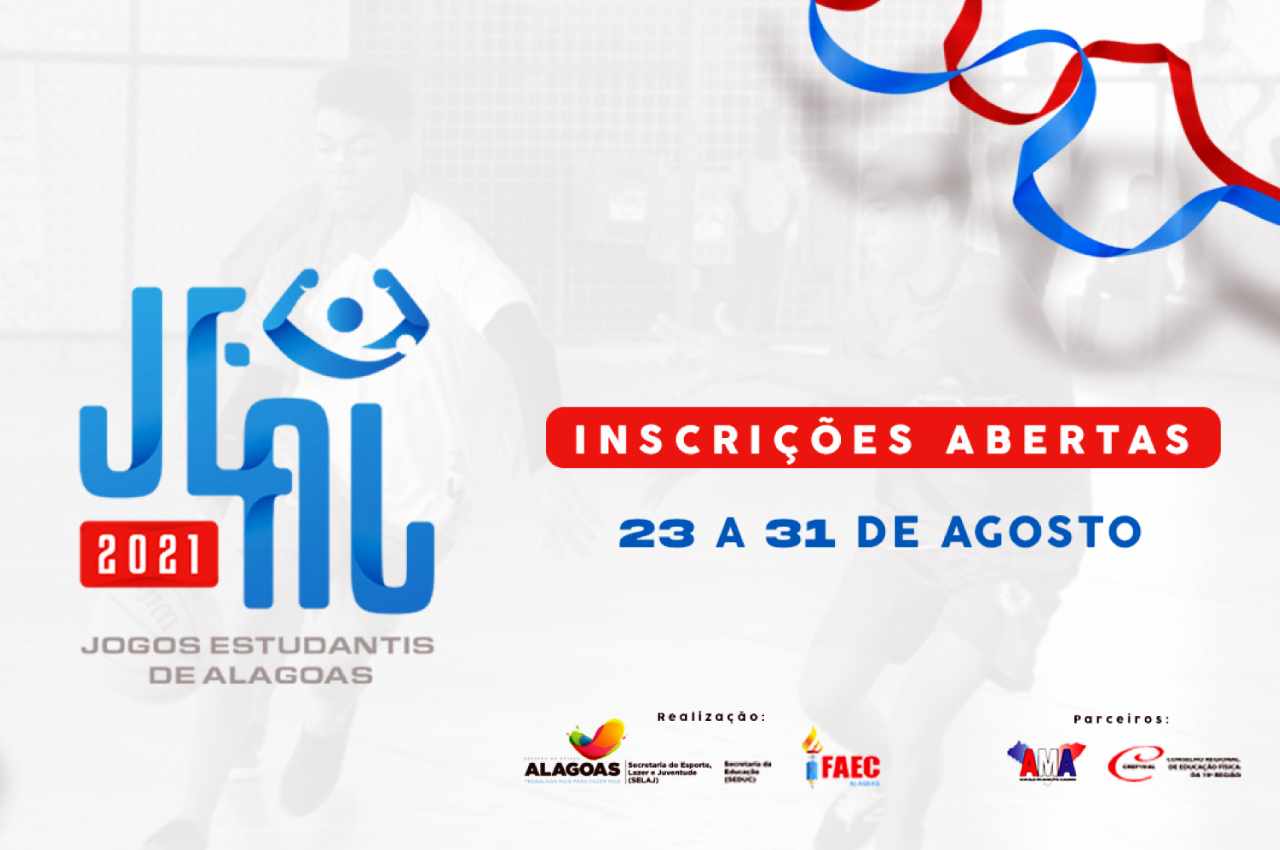 As inscrições para os Jogos Estudantis de Alagoas seguem até o próximo dia 31 de agosto | © Assessoria