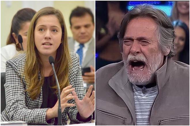 Ator Zé de Abreu “bate-boca” com a deputada alagoana Cibele Moura