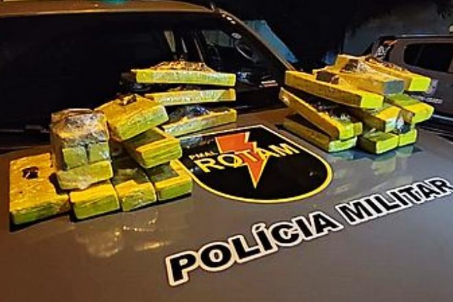 Material apreendido pela Polícia Militar em Rio Largo | © PMAL