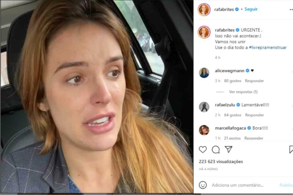 Bolsonaro veta a distribuição gratuita de absorventes e famosas desabafam na web