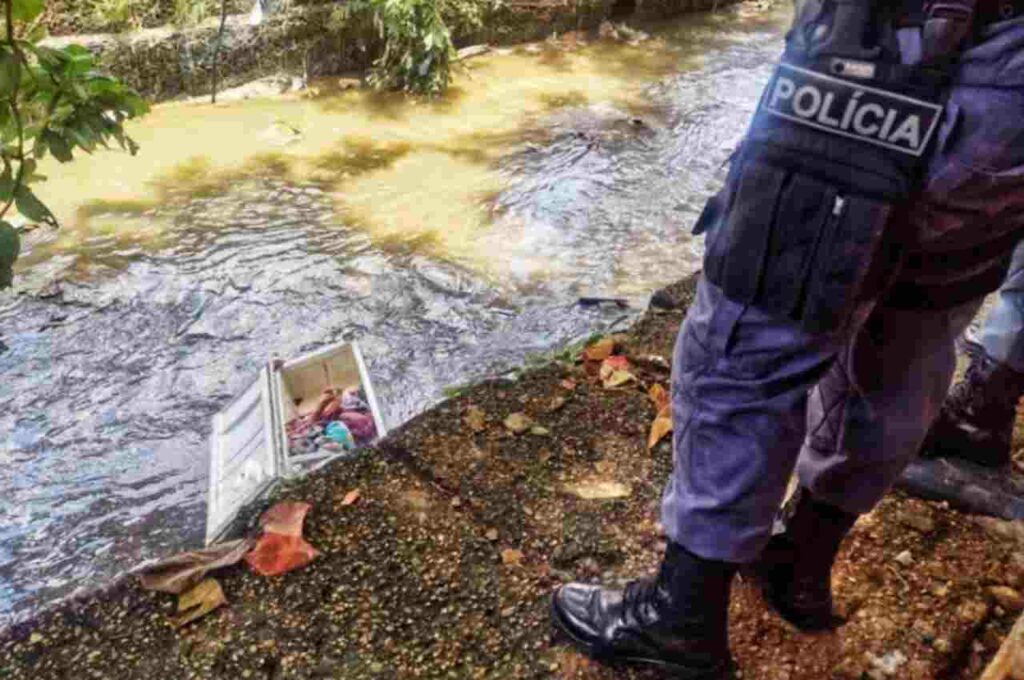 Catador de latinha encontra corpo degolado dentro de carcaça de geladeira