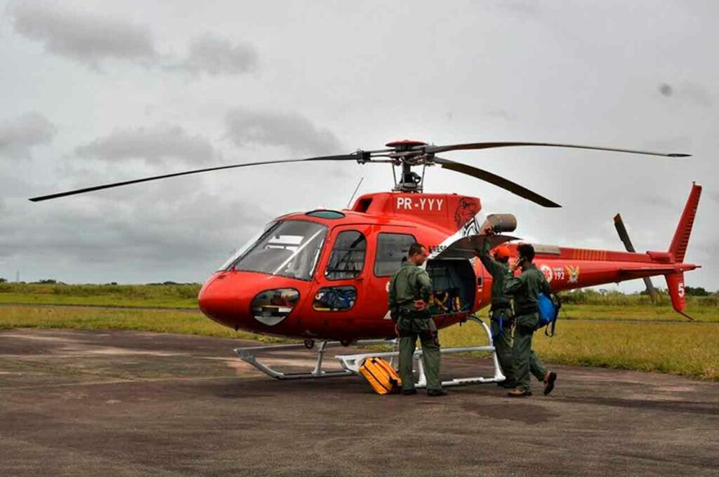 Falcão 05, helicóptero do Samu Alagoas | © Assessoria