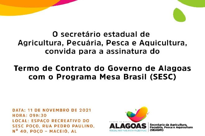 Cartaz do programa Mesa Brasil – © Reprodução 