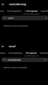 Marina e Rico deixam de se seguir/BR104