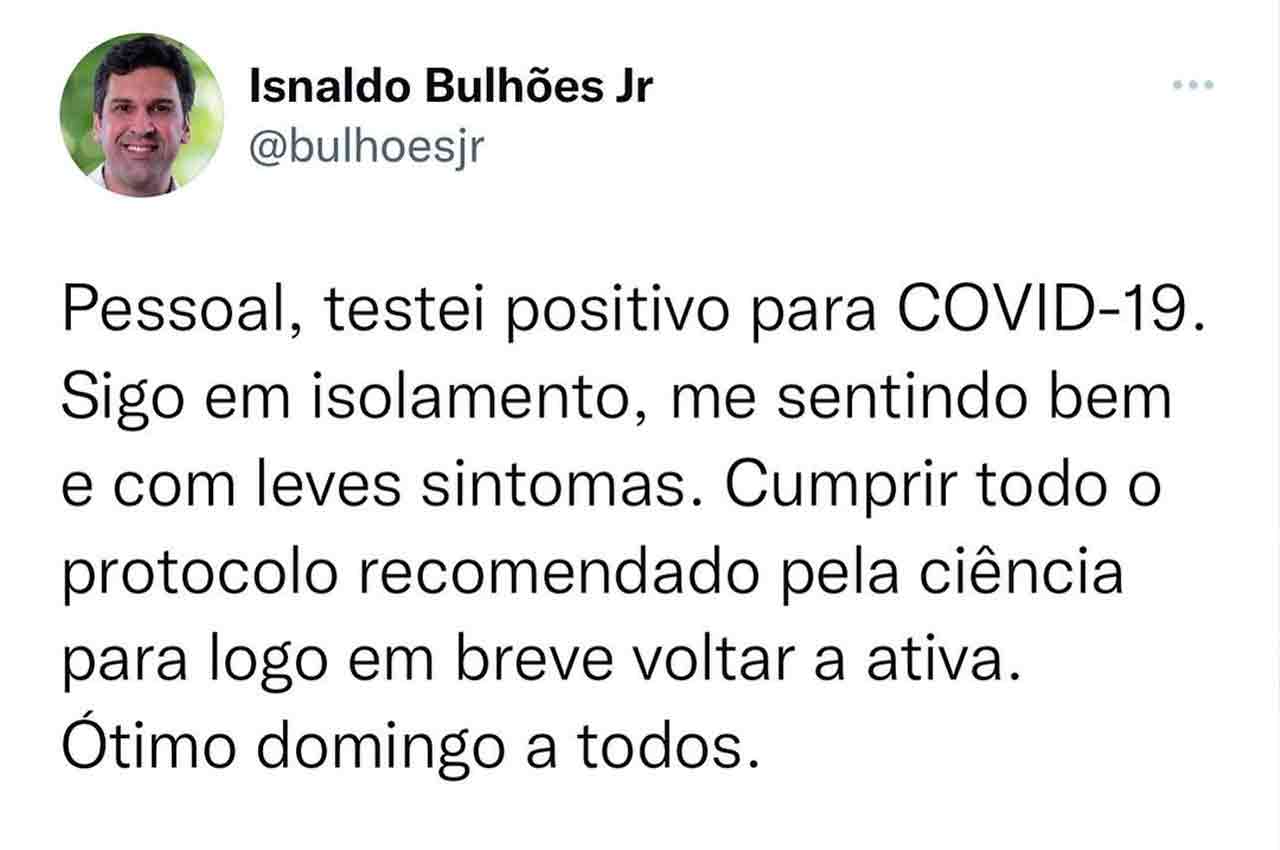 Isnaldo Bulhões sobre Covid-19