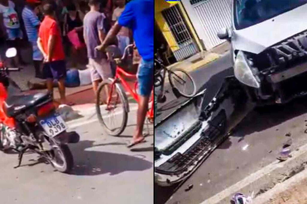 Adolescente de 15 anos fica ferido após acidente de moto, em Murici