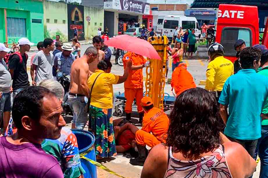 Caso ocorreu na manhã desta segunda-feira (28), na rua Marechal Deodoro da Fonseca | © Cortesia ao BR104