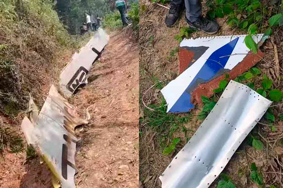 Destroços do Boeing 737-800, que caiu na China | © Reprodução