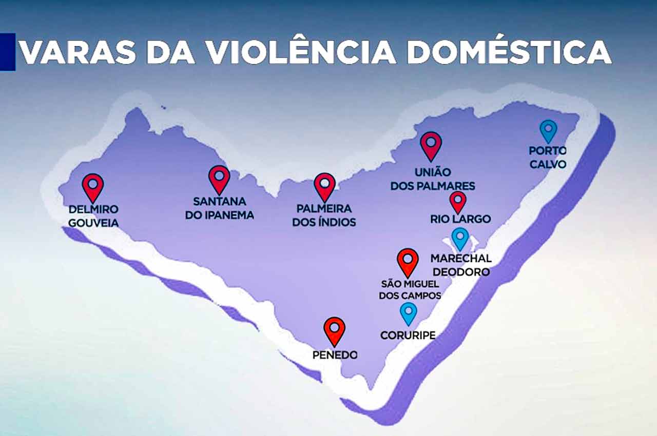 Novas varas de violência doméstica em Alagoas se juntam às de Maceió e Arapiraca | © Arte Rafael Alves
