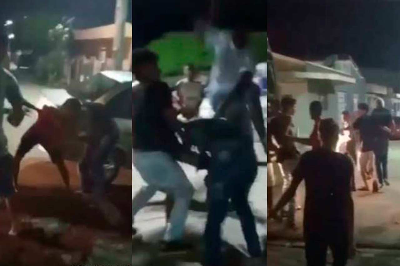 Vídeos mostram briga entre jovens em praça de União dos Palmares | © Reprodução