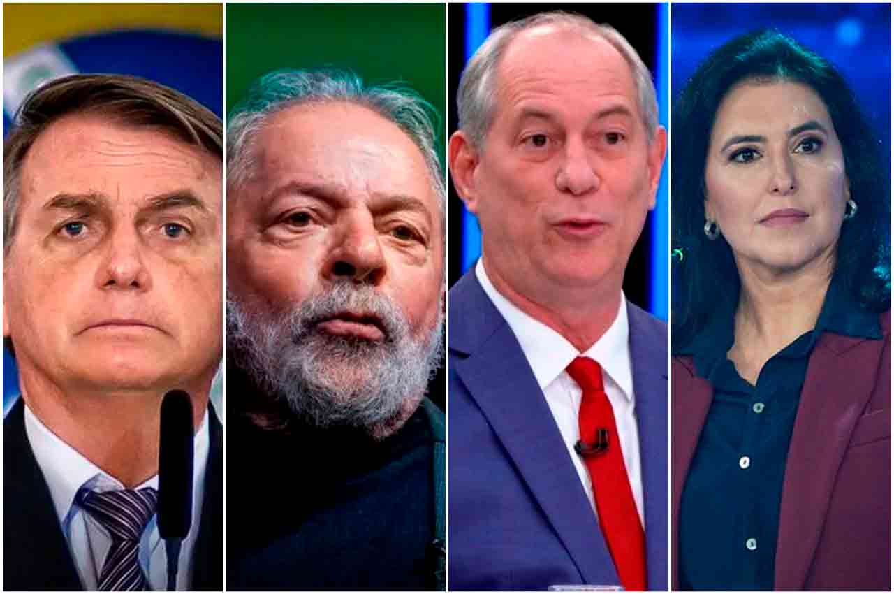 Bolsonaro, Lula, Ciro e Tebet | © Reprodução
