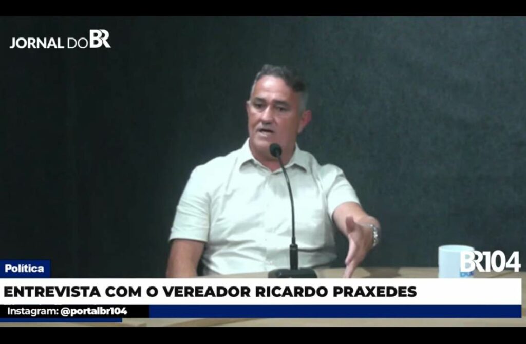Ricardo Praxedes durante entrevista no Jornal do BR | © Reprodução
