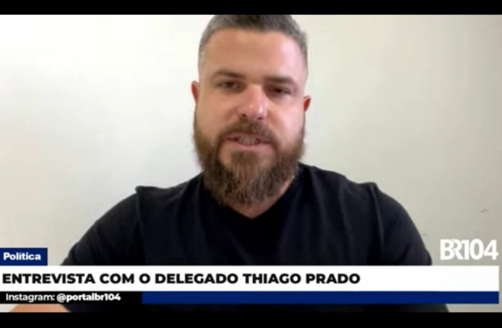 Thiago Prado, durante entrevista ao Jornal do BR | © Reprodução