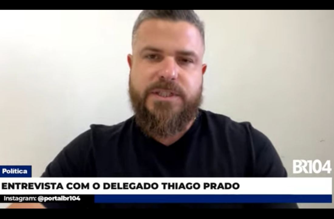 Thiago Prado, durante entrevista ao Jornal do BR | © Reprodução 