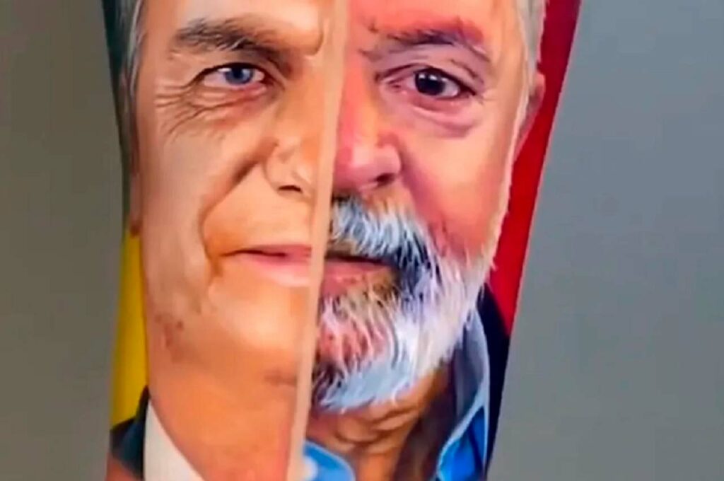 Vídeo: homem faz tatuagem de Bolsonaro e Lula e viraliza na internet