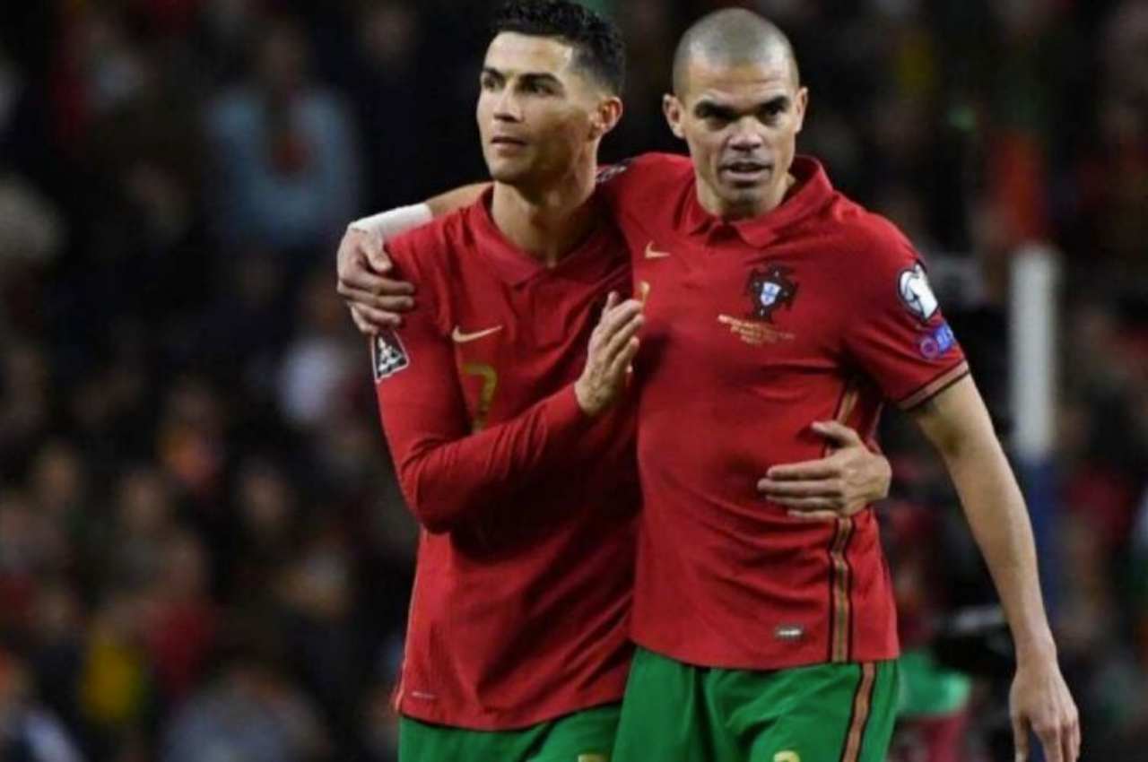 Cristiano Ronaldo e Pepe | © Reprodução 