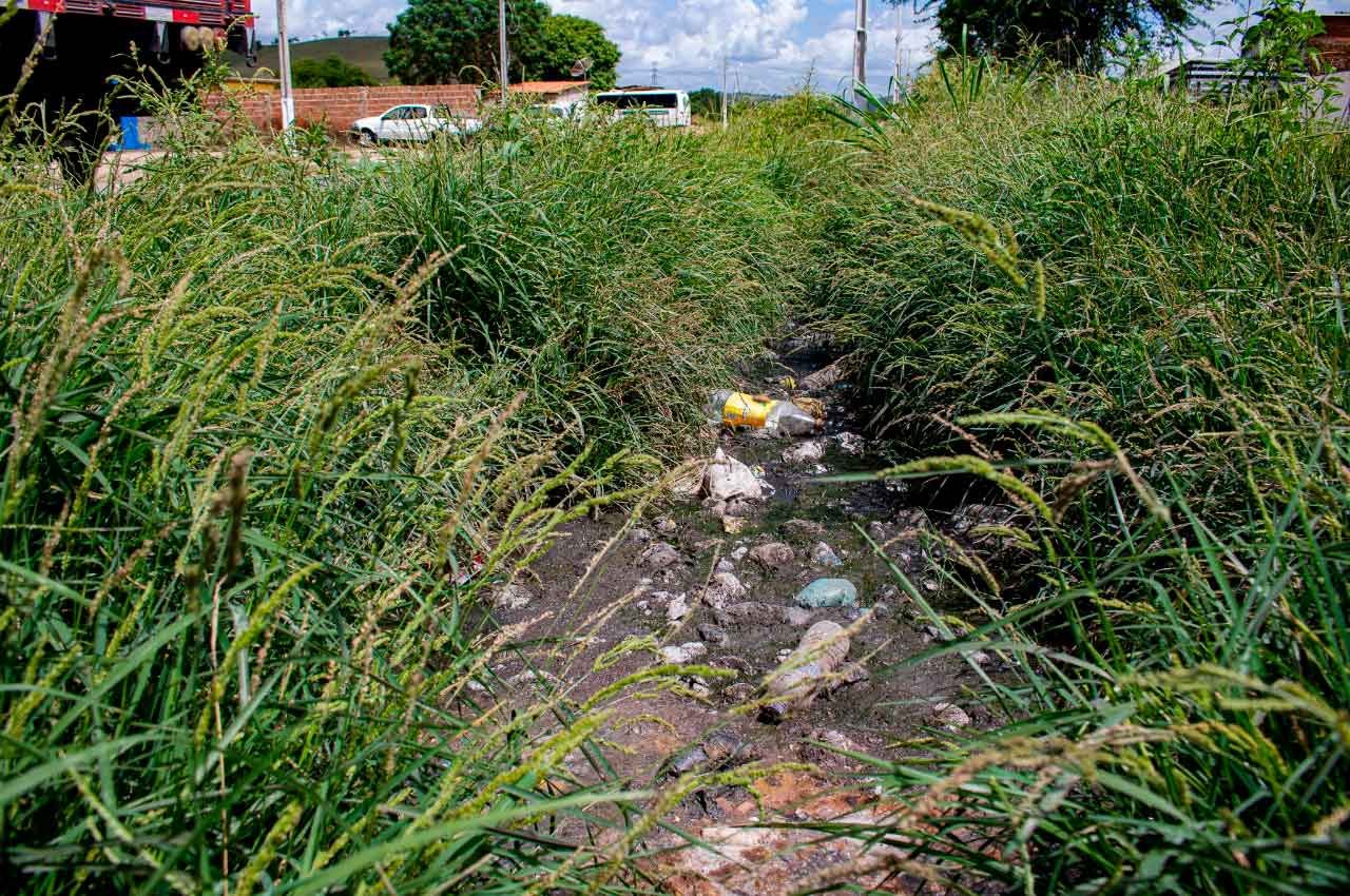 Esgoto a céu aberto em União dos Palmares | © Oziel Nascimento/BR104