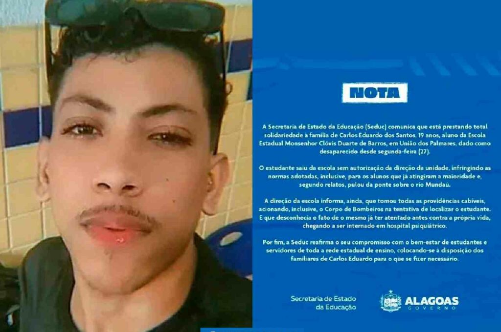 SEDUC publica nota e informa que estudante saiu sem autorização da escola