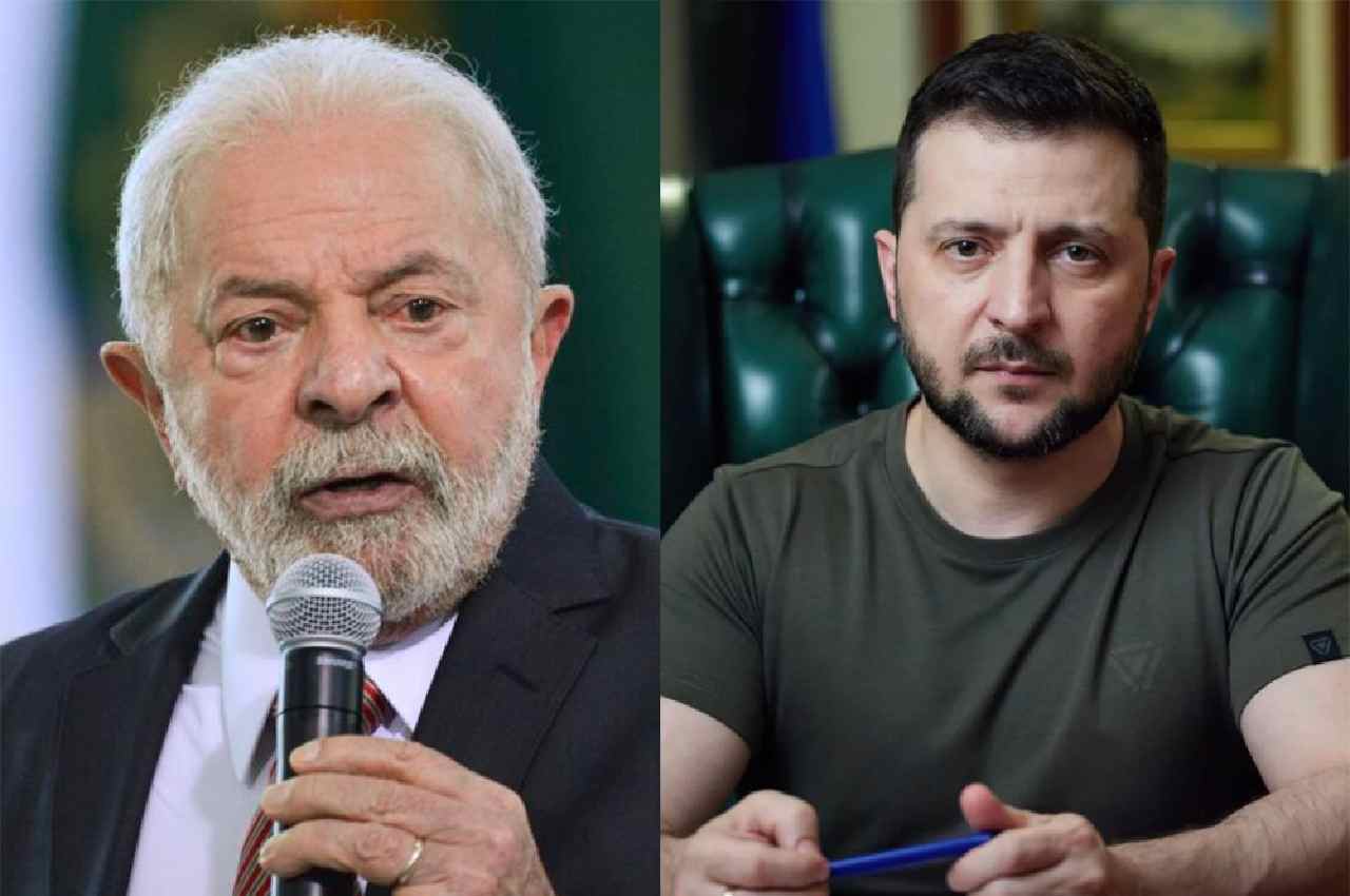 Lula e Volodymyr Zelensky | © Reprodução 
