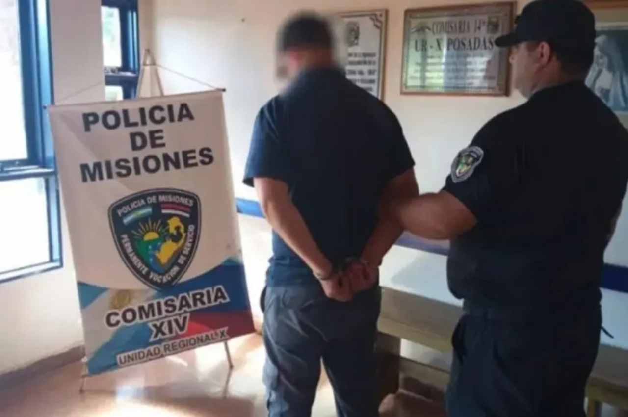 Momento da prisão do homem argentino pela Policia de Misiones | © Reprodução