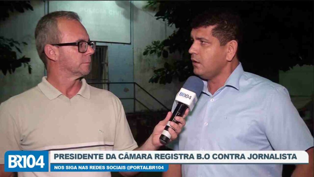 Presidente da Câmara registra B.O contra jornalista em União dos Palmares