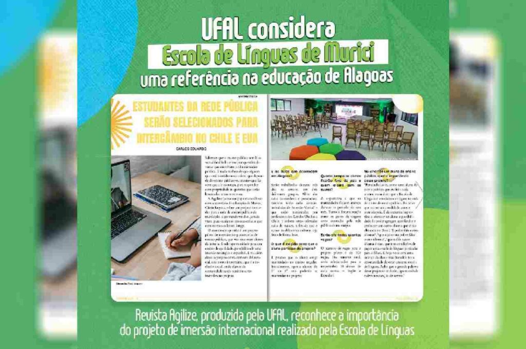 Escola de Línguas de Murici é destaque na Revista Agilize, da UFA