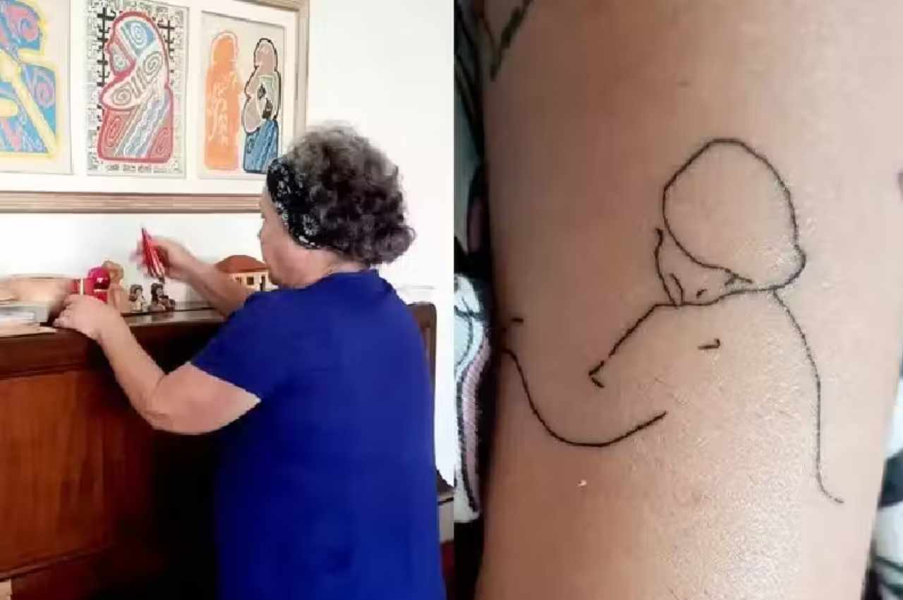 Aluna fez tatuagem em agradecimento à sua professora | © Reprodução / Campo Grande News