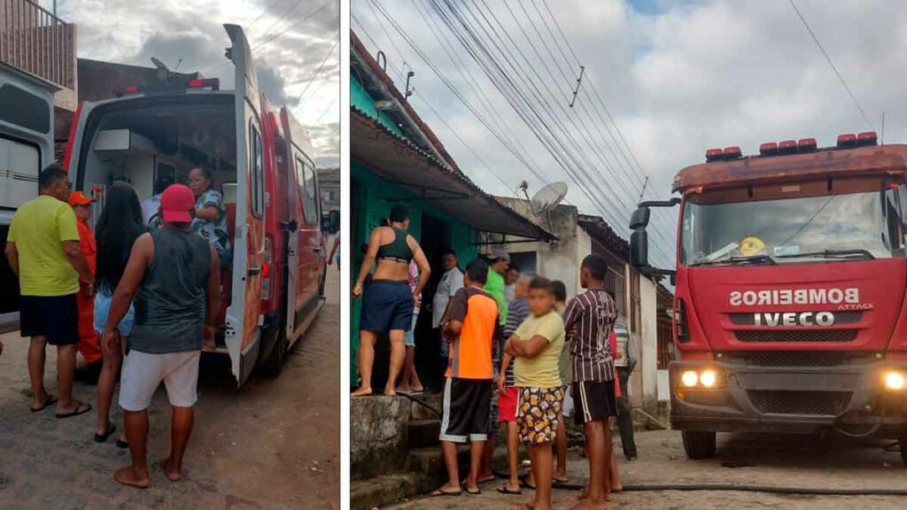 Em União dos Palmares, casa pega fogo, bombeiros são chamados e dona é hospitalizada
